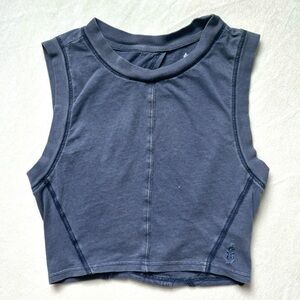 Free People FP Movement gray cutout back tank